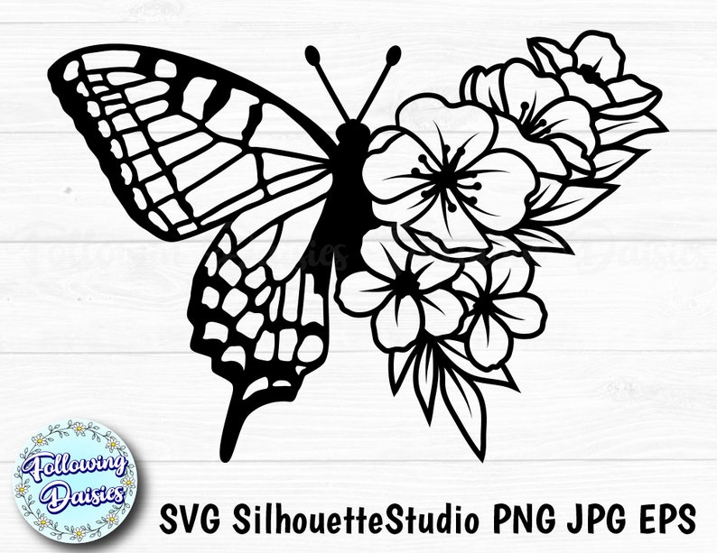 Free Free 156 Drawing Half Butterfly Half Flower Svg SVG PNG EPS DXF File