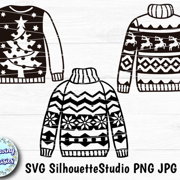 CHRISTMAS SWEATERS SVG, Original Christmas sweater, Ugly christmas sweater, Christmas decoration, Svg files for Cricut and Silhouette