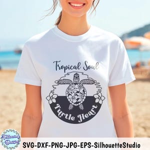 TORTUGA MARINA SVG, Diseño para camisetas de verano svg, Animales del océano svg, Vida marina svg, Svg para Cricut y Silhouette
