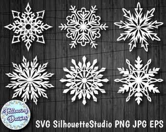 SNOWFLAKES in SVG, Christmas templates, Christmas decoration, Winter, Svg files for Cricut and Silhouette, Paper cut template