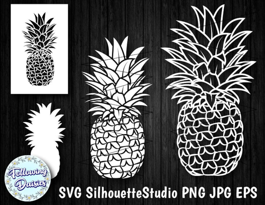 PIÑA SVG #2, Piña vectorial, Archivos svg para cricut y silhouette ...