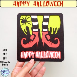 CARTEL de HALLOWEEN SVG, Feliz Halloween svg, Cartel de Halloween para puerta svg, Archivos de corte para cricut y silhouette