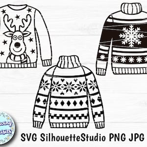 WEIHNACHTSpullover SVG, Original Weihnachtspullover, Hässlicher Weihnachtspullover, Weihnachtsdekoration, SVG-Dateien für Cricut und Silhouette