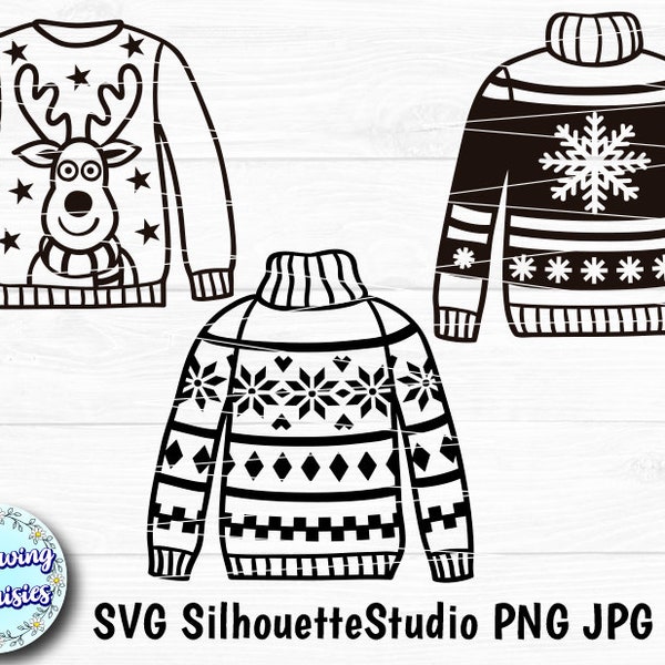 CHRISTMAS SWEATERS SVG, Original Christmas sweater, Ugly christmas sweater, Christmas decoration, Svg files for Cricut and Silhouette