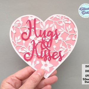 CORAZON con FLORES SVG, Adorno Corazón, Corazón floral, Flores, Adorno floral, Amor, San Valentín, Archivos en svg para cricut y silhouette