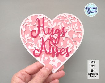 FLOWER HEART SVG, Flowers svg, Love svg, Valentine's Day svg, Floral Heart svg, Floral heart wreath svg, Svg files for cricut and silhouette