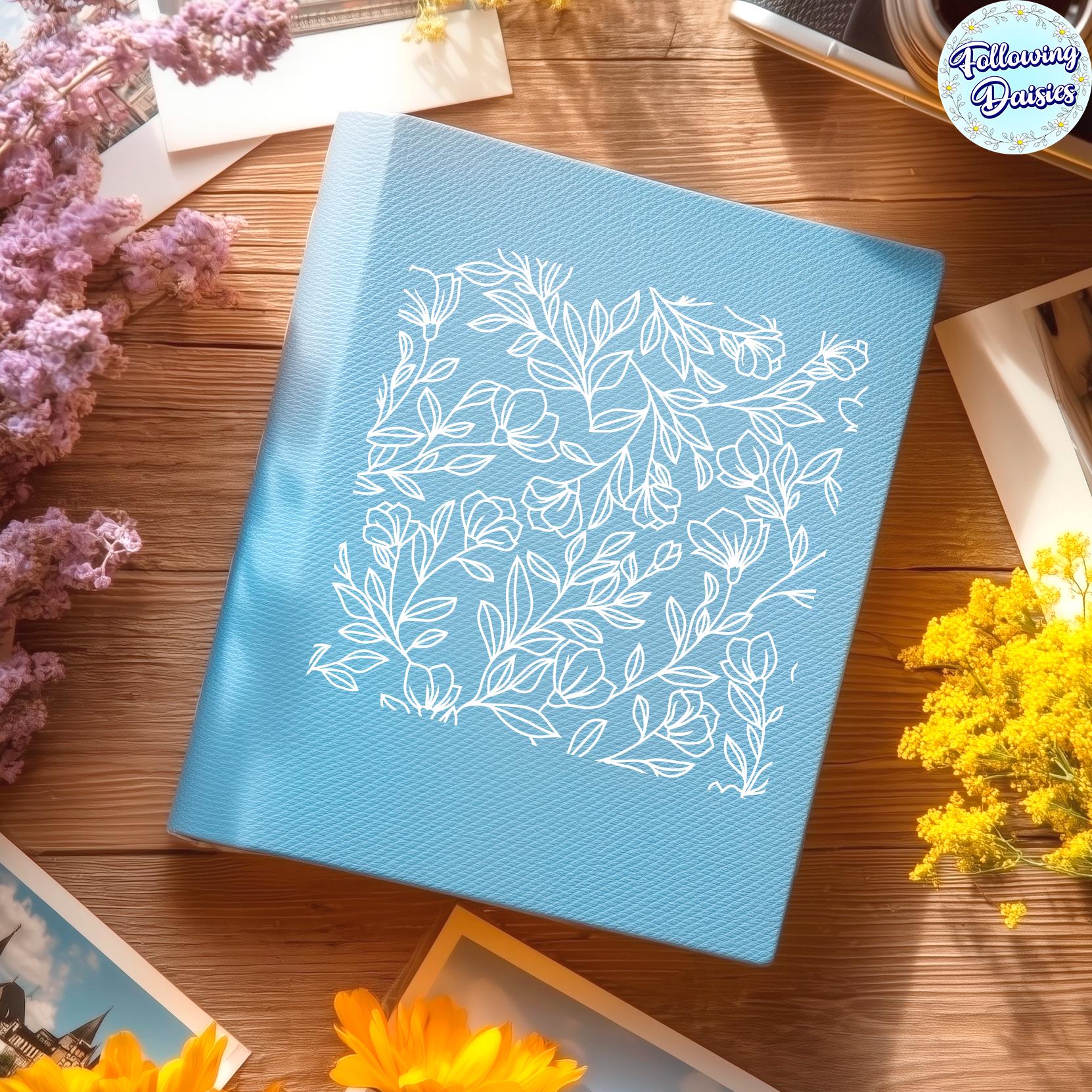 Seamless Floral Pattern SVG: Cricut & Silhouette Cut Files (digital ...