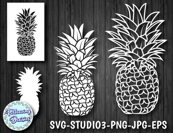 Download Free Pineapple Svg 2 Pineapple Vector Pineapple Silhouette Svg Etsy SVG Cut Files