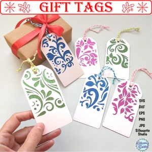 ETICHETTE REGALO SVG, Etichette regalo di Natale in formato SVG, Etichette regalo in formato SVG per cricut, Etichette regalo di compleanno in formato Svg, Tag file SVG, File Svg per Cricut e Silhouette