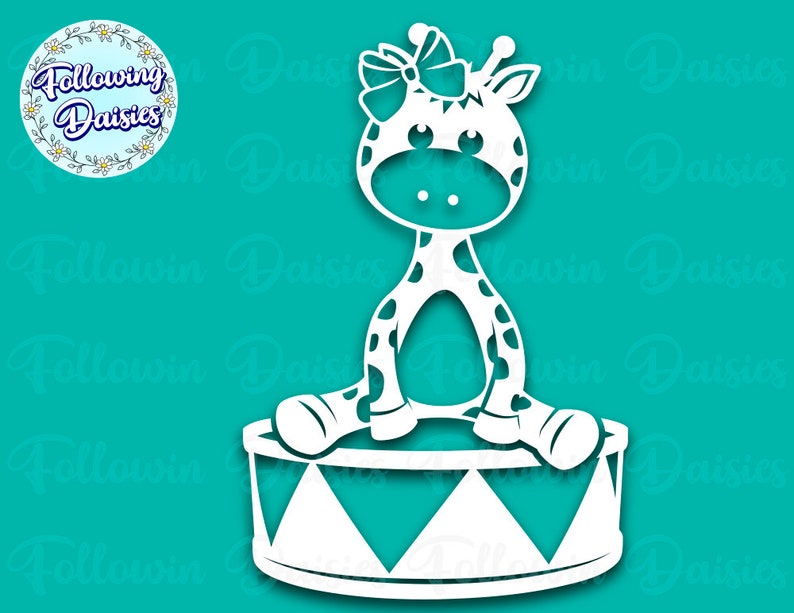 Download Baby GIRAFFE in SVG format Girls Kids svg Cute Giraffe | Etsy