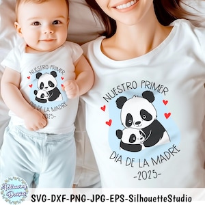 Nuestro PRIMER dia de la MADRE SVG、母の日 svg ファイル、Camisetas dia de la madre svg、クリカットおよびシルエット用の Svg ファイル