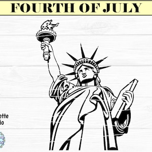 ESTÁTUA DA LIBERDADE SVG, 4 de julho svg, 4 de julho svg, esboço da Estátua da Liberdade svg, Dia da Independência svg