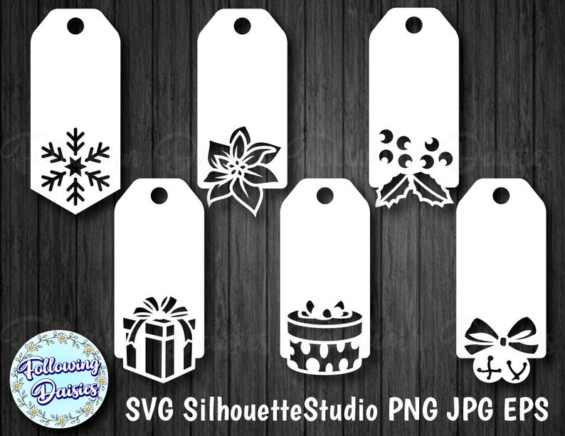 Download Gift Tags In Svg Format No2 Christmas Tags Christmas Etsy