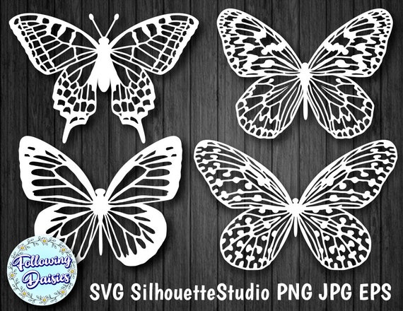 Download Butteflies In Svg Butterfly Vector Butterfly Silhouette Paper Cut Template Svg Files For Cricut And Silhouette