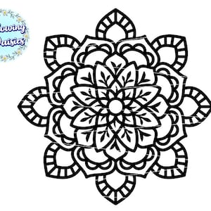 MANDALAS in SVG format No 2, Mandala vector, Mandala silhouette, Paper cut template, Svg files for cricut and silhouette, Instant Download image 2