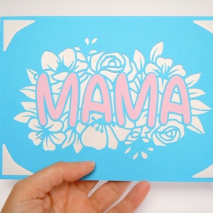 MOTHERS day CARD SVG, Happy Mothers day card in formato SVG, Cricut Mothers Day Card in formato SVG, file in formato SVG Mama, file in formato Svg per cricut e silhouette