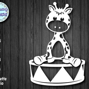 BABY GIRAFFE en SVG, Décoration pour enfants, Enfants, Jungle, Fichiers de découpe pour Cricut et Silhouette, Usage personnel et commercial