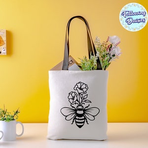 BEE and FLOWERS SVG Floral Bee Bumble Bee Insects Save the - Etsy