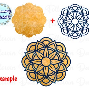 MANDALAS in SVG No 1, Mandala vector, Mandala silhouette, Paper cut template, Svg files for cricut and silhouette, Instant Download image 4