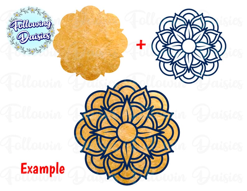 MANDALAS in SVG No 1, Mandala vector, Mandala silhouette, Paper cut template, Svg files for cricut and silhouette, Instant Download image 4