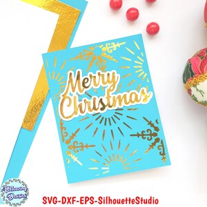 TARJETA de NAVIDAD SVG 12, Felicitación de navidad, Plantilla de tarjeta navideña, Feliz navidad, Archivos de corte para cricut y silhouette