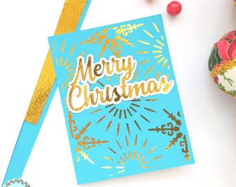 Christmas Card SVG: Greeting Card Template, Cricut & Silhouette Cut File (Digital Download)
