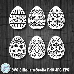 EASTER EGGS SVG, Cut files for cricut and silhouette