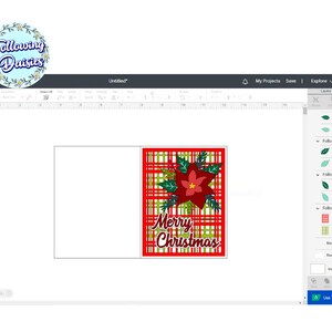 JULKORT SVG, God Jul, Kortmall, Julkort för Cricut, Julhälsningskort, Klippfiler för Cricut och Silhouette bild 6
