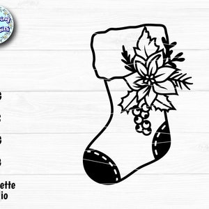 CHRISTMAS STOCKING in SVG, Christmas decorations, Socks svg, Santa Calus, Christmas ornament svg, Svg files for Cricut and Silhouette