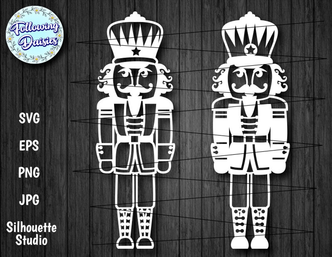 The NUTCRACKER in SVG Christmas Templates En Svg Christmas Etsy