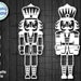 The NUTCRACKER in SVG, Christmas templates en svg, Christmas decoration, Svg files for Cricut and Silhouette, Paper cut template 