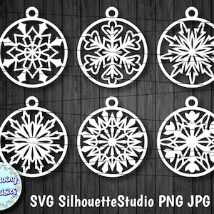 WEIHNACHTSDEKORATION IN SVG nº 3, Weihnachtsdekoration in Svg, Weihnachtsschmuck, Baumanhänger, Schneidedateien für Cricut und Silhouette
