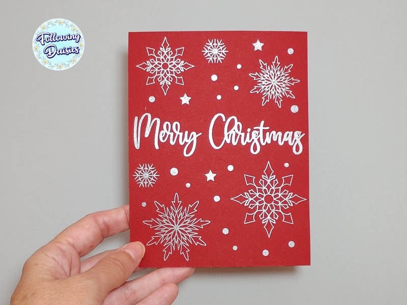 CHRISTMAS CARD SVG Merry Christmas Card Template Christmas - Etsy