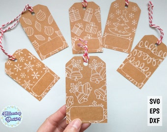 CHRISTMAS gift TAGS SVG, Christmas tags, Cricut Christmas tags, Christmas gift tag svg files, Svg files for Cricut and Silhouette