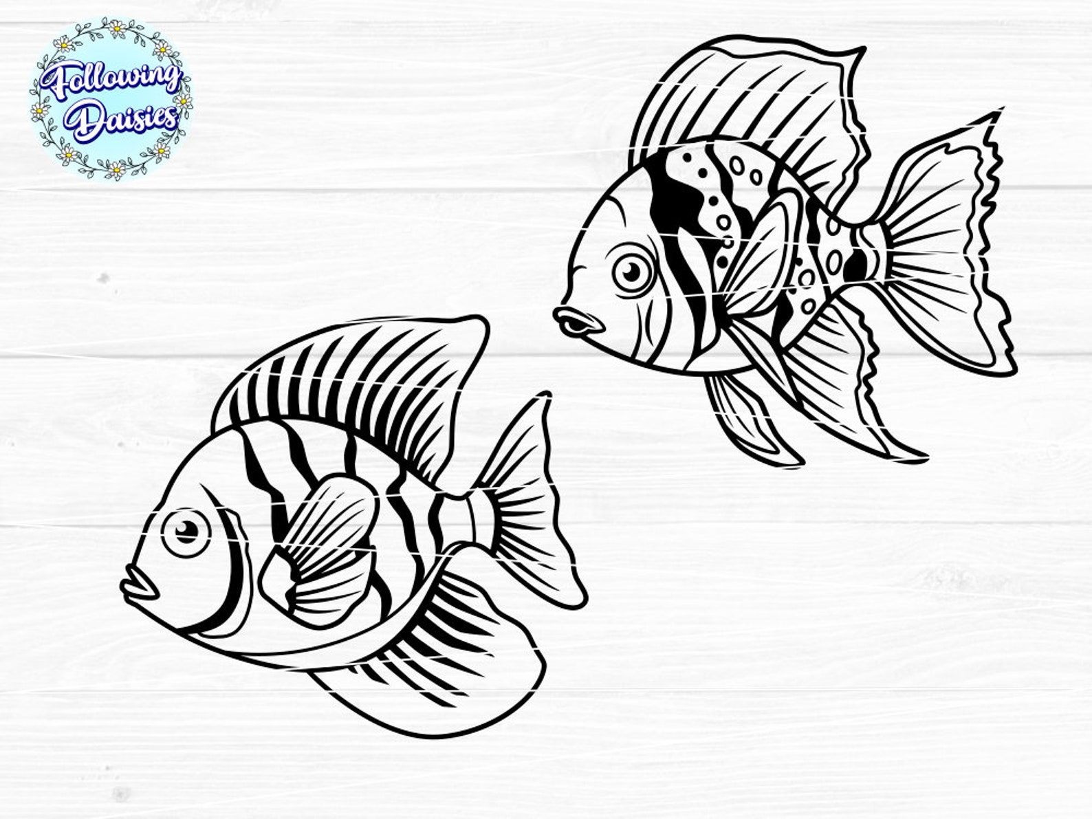 Fish Svg Pattern FISH SVG, Tropical Fish Svg, Sea Animals Svg, Ocean Svg, Under the Sea ...
