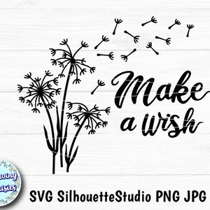 FLORES SILVESTRES SVG, Conjuntos florales, Diente de león, Adorno floral, Pide un deso, Archivos de corte para cricut y silhouette