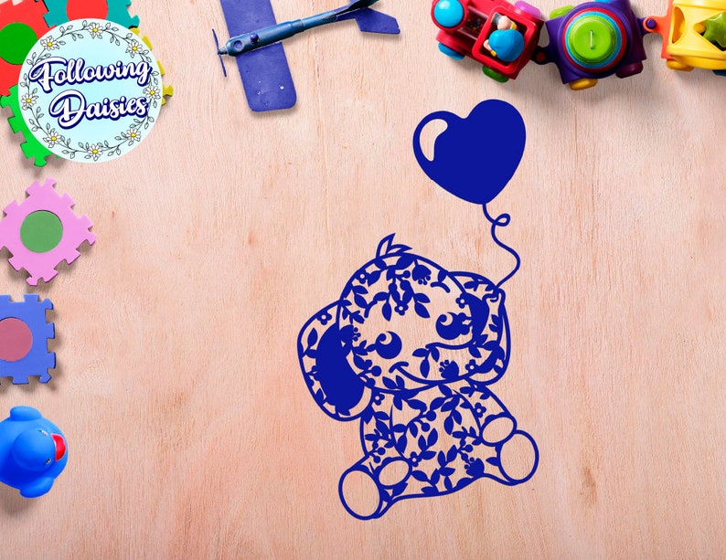 Free Free 276 Baby Elephant With Balloon Svg SVG PNG EPS DXF File