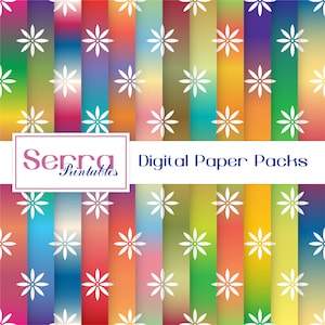 Seamless Floral Patterns, Seamless Floral Digital paper, Seamless Floral Textures