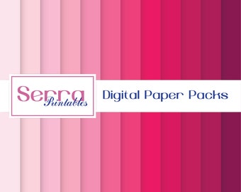 Pink and Blue Digital Paper Pack Commercial Use Instant - Etsy