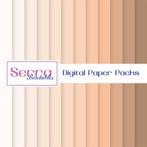 Shades of Brown - Pacote de papel digital bege