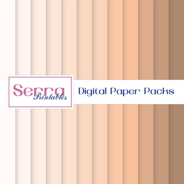 Shades of Brown - Beige Digital Paper pack