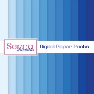 Shades of Blue Digital Paper pack