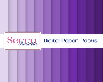 Shades of Grape Digital Paper pack