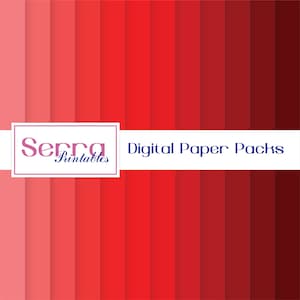 Shades of Red Digital Paper pack