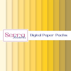 Shades of Yellow Digital Paper pack