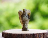 Labradorite Angel Natural Handmade Carved Amethyst Angel Crystal Statue Feng Shui Home Decor Gemstone Reiki Healing Stone 2 quot Approx