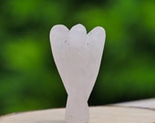 Rose Quarts Angel l Natural Handmade Carved Amethyst Angel Crystal Statue Feng Shui Home Decor Gemstone Reiki Healing Stone 2 quot Approx