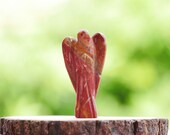 Red Jasper Angel l Natural Handmade Carved Amethyst Angel Crystal Statue Feng Shui Home Decor Gemstone Reiki Healing Stone 2 quot Approx