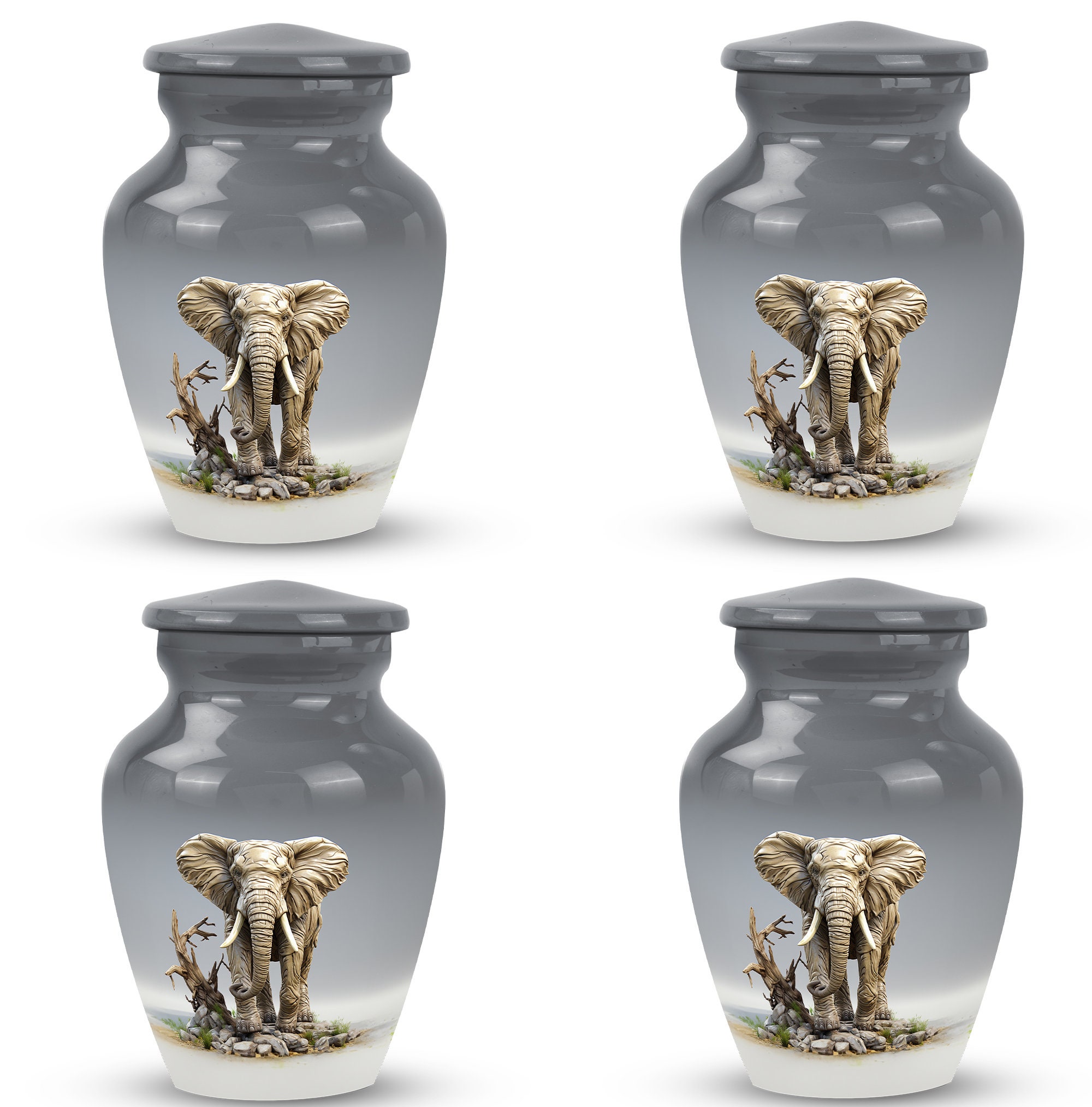 Handmade Wildlife Elephant Cremation Urns for Adult Ashes Women Upto