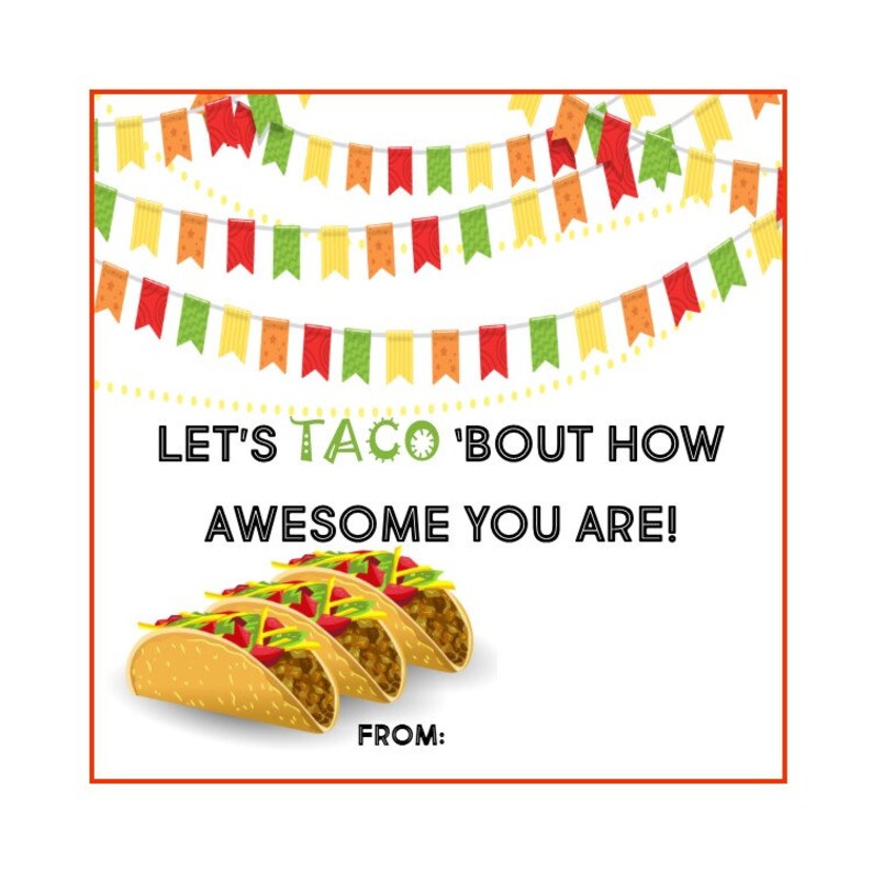 Taco Printable Etsy